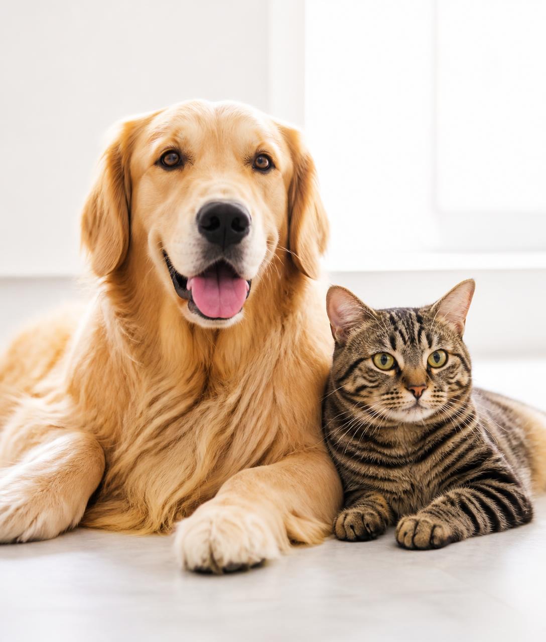 Cachorro e gato bem cuidados no Pet Shop Planeta 4 Patas em Indaiatuba